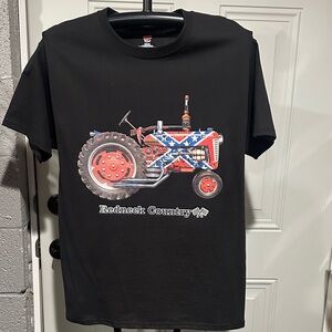 Hanes Black Tractor Graphic T-Shirt